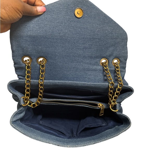 Steve Madden Blue Quilted Shoulder Bag - Picture 6 of 10